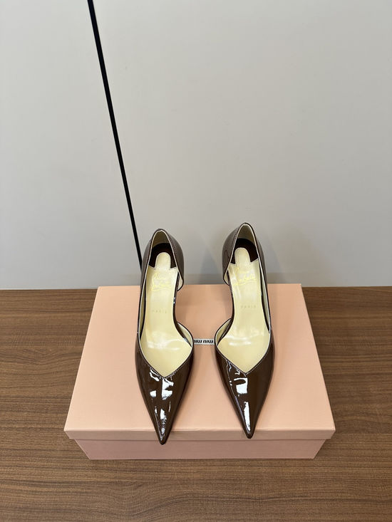 Christian Louboutine Elegant Stiletto Heel Red Sole Dress Sandals