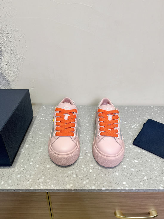 Christian Dior Jacquard Suede Casual Sneakers With Patterned Rubber Sole