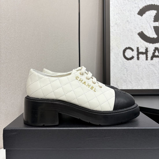 Chanel Classic Round Toe Cowhide Upper Casual Daily Flats