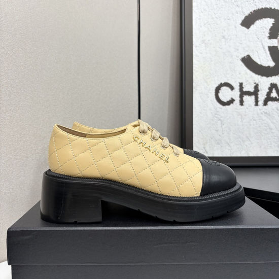 Chanel Classic Round Toe Cowhide Upper Casual Daily Flats