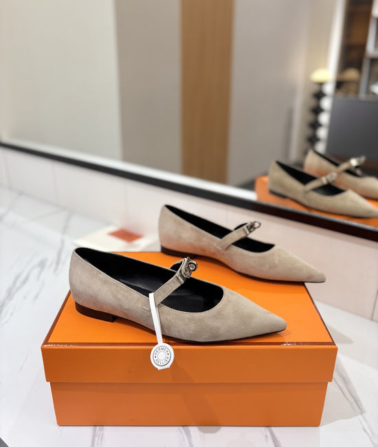 Hermes Premium Suede Leather Sole Comfortable Casual Shoes