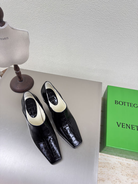 Bottega Veneta Black Textured 7.5cm Stiletto Heels Premium Leather Upper