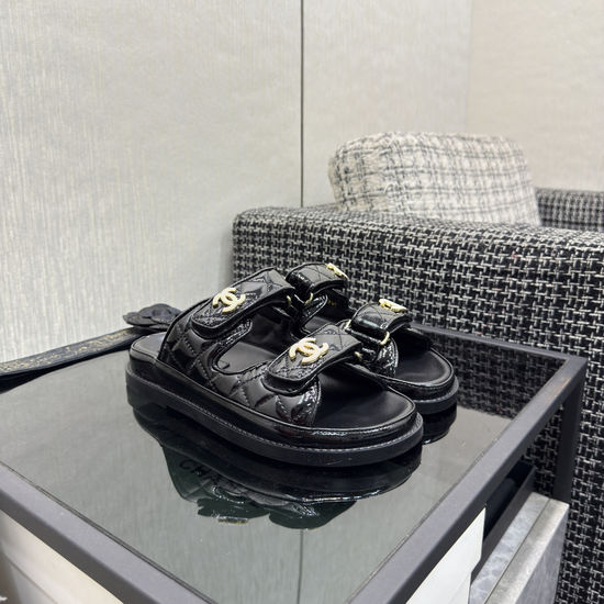 Chanel Premium Velcro Mules with Soft Upper and Durable Outsole