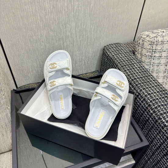 Chanel Premium Velcro Mules with Soft Upper and Durable Outsole