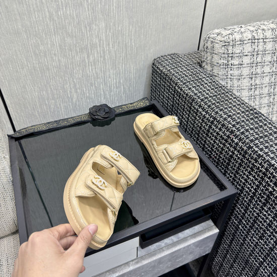 Chanel Premium Velcro Mules with Soft Upper and Durable Outsole