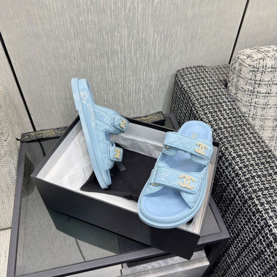Chanel Premium Velcro Mules with Soft Upper and Durable Outsole