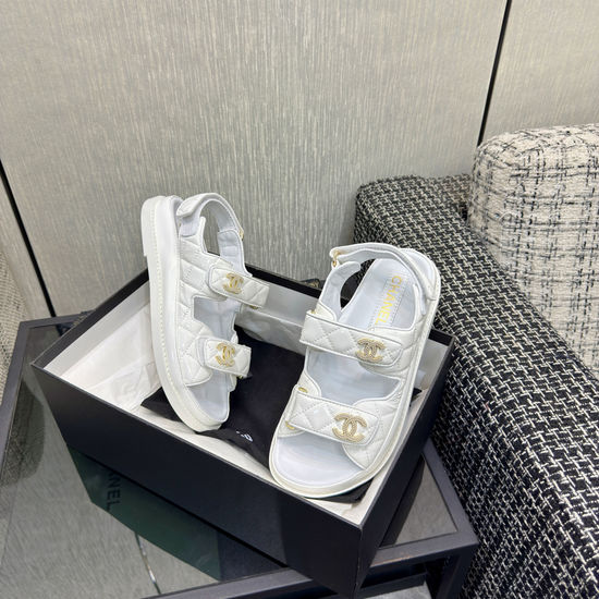 Chanel Premium Velcro Sandals with Comfortable Lining and Non-slip Sole