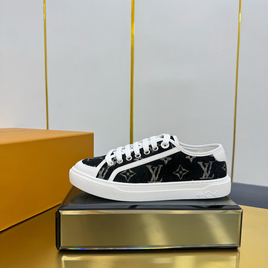 Louis Vuitton LV Premium Leather Upper Vintage Canvas Shoes