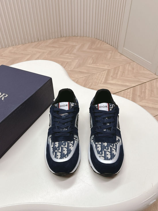 Christian Dior Classic Embroidered Casual Sneakers Breathable Upper Soft Insole