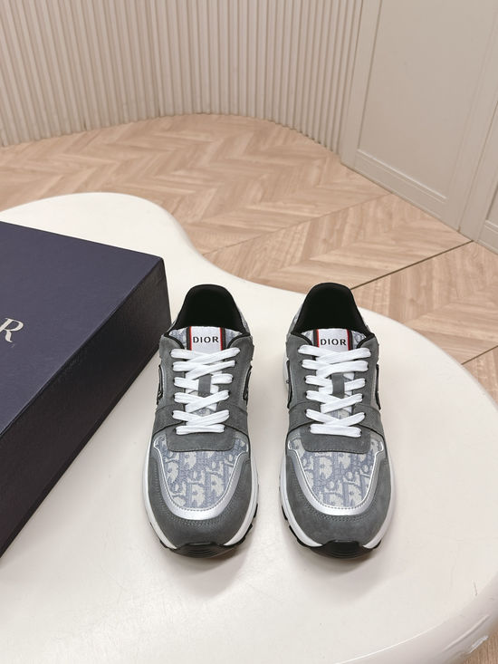 Christian Dior Classic Embroidered Casual Sneakers Breathable Upper Soft Insole