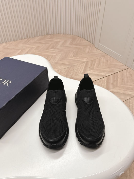 Christian Dior Breathable Knit Slip-On Casual Shoes Comfortable Walking Sneakers