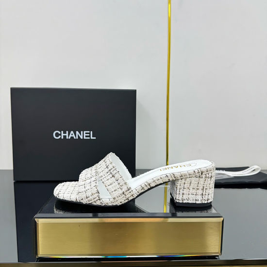 Chanel Quilted Embroidered Leather Knit Sandals 5cm Heel