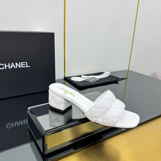 Chanel Quilted Embroidered Leather Knit Sandals 5cm Heel