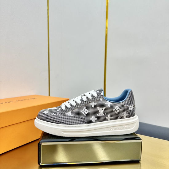 Louis Vuitton LV Genuine Leather Elevator Casual Comfortable Sneakers