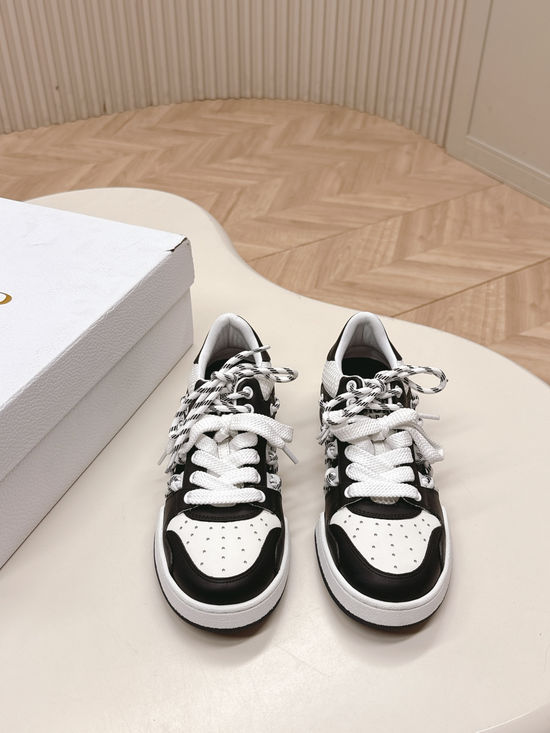 Christian Dior Stylish Side Cutout Design Casual Fashion Sneakers