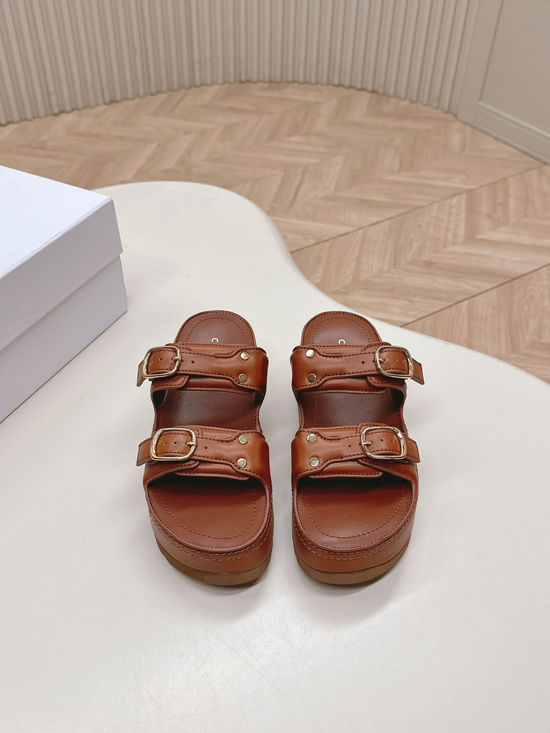Celine Vintage Style Thick Sole Comfortable Casual Slides