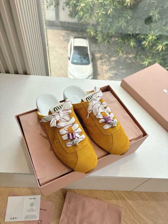 Miu Miu Casual Suede Leather Lightweight Sneakers