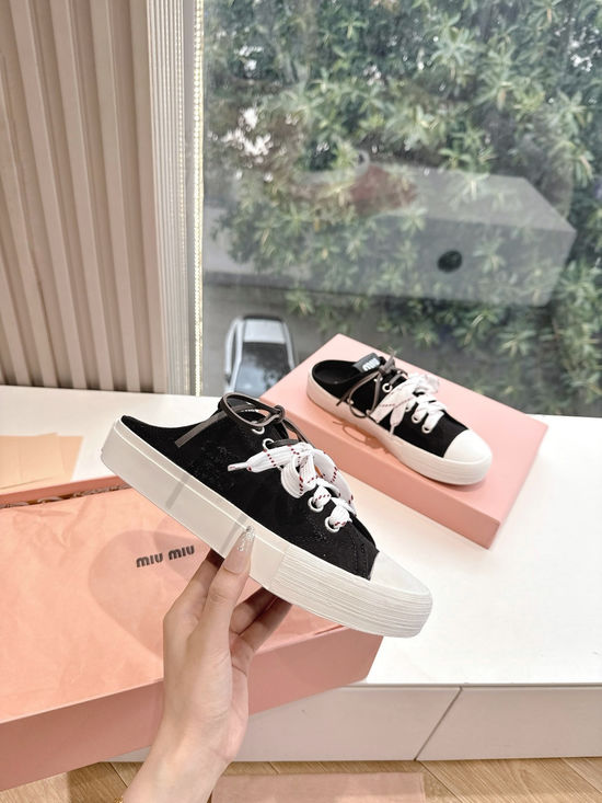 Miu Miu Comfortable Fashion Sneakers with Simple and Stylish Design