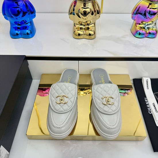 Chanel Sheepskin Leather Classic Buckle Soft Sole Slides