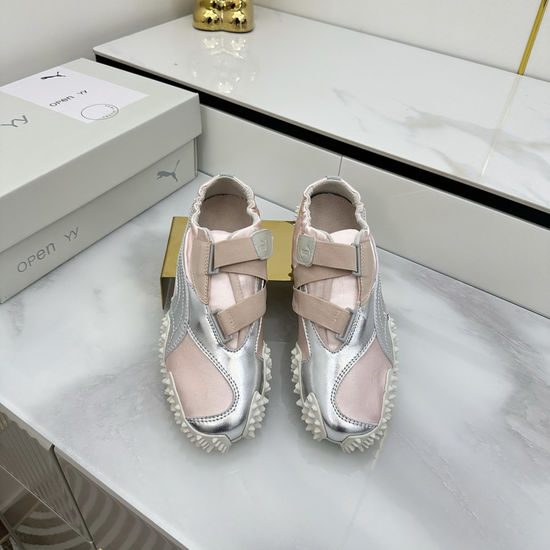 Puma Elegant Ballet-Inspired Slip-On Shoes with Silk Texture