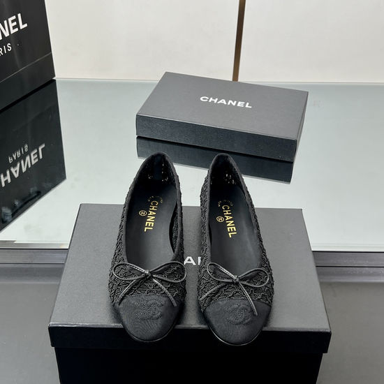 Chanel Premium Woven Slingback Flats Soft Sheepskin Interior