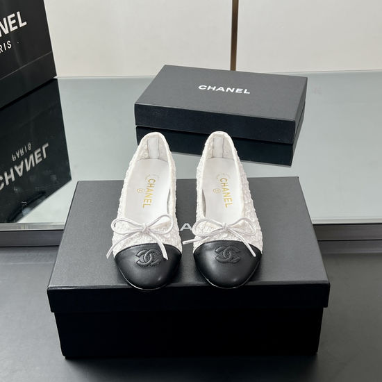 Chanel Premium Woven Slingback Flats Soft Sheepskin Interior