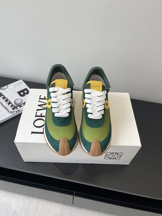 Loewe Color Block Elevated Sneakers Soft Comfortable Walking Shoes