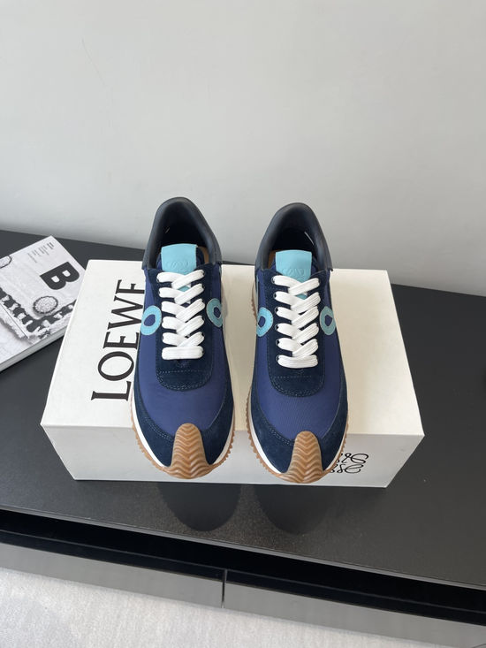 Loewe Color Block Elevated Sneakers Soft Comfortable Walking Shoes