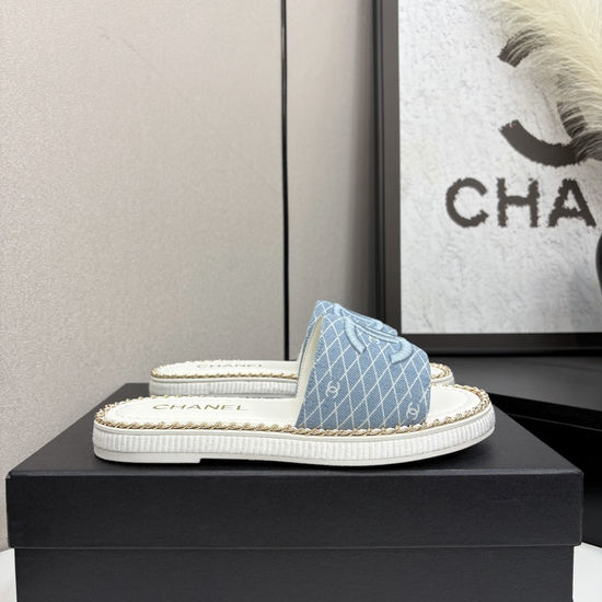Chanel Premium Sheepskin Upper Slide Sandals Soft Lining Non-slip Sole