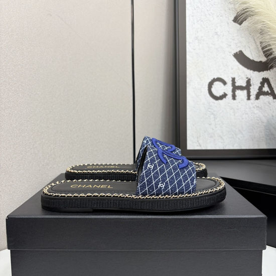 Chanel Premium Sheepskin Upper Slide Sandals Soft Lining Non-slip Sole