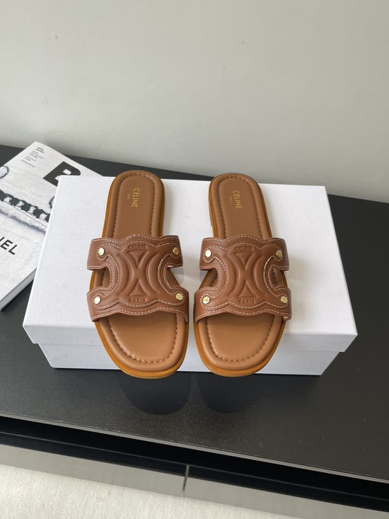 Celine Retro Roman Sandals Casual Slip On Daily Footwear