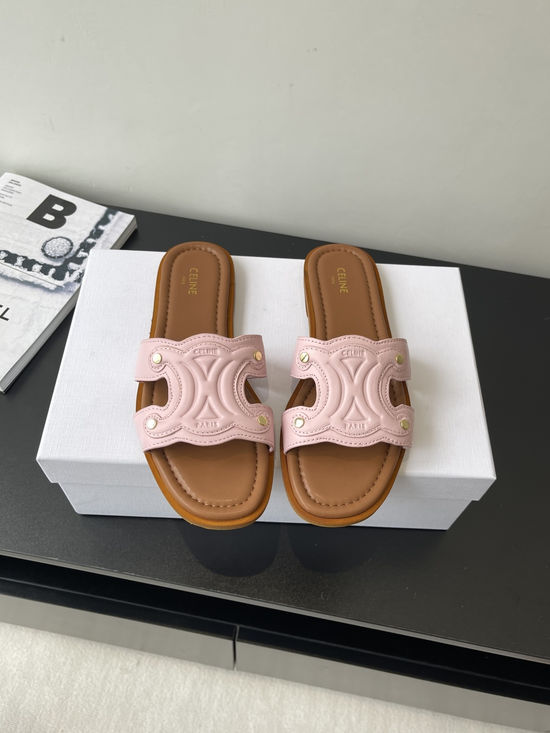 Celine Retro Roman Sandals Casual Slip On Daily Footwear