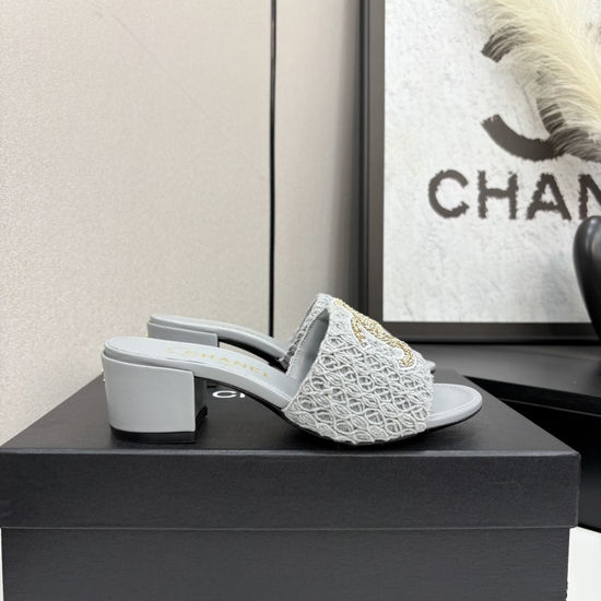 Chanel Premium Sheepskin Leather Sole Casual Slides