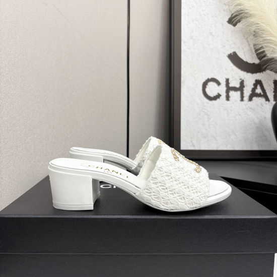 Chanel Premium Sheepskin Leather Sole Casual Slides