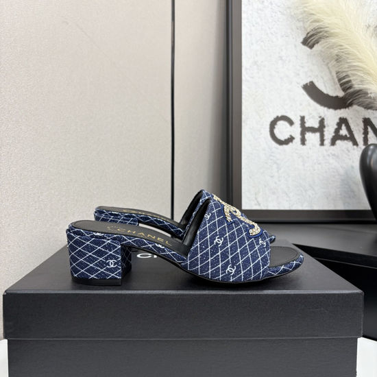 Chanel Premium Sheepskin Leather Sole Casual Slides