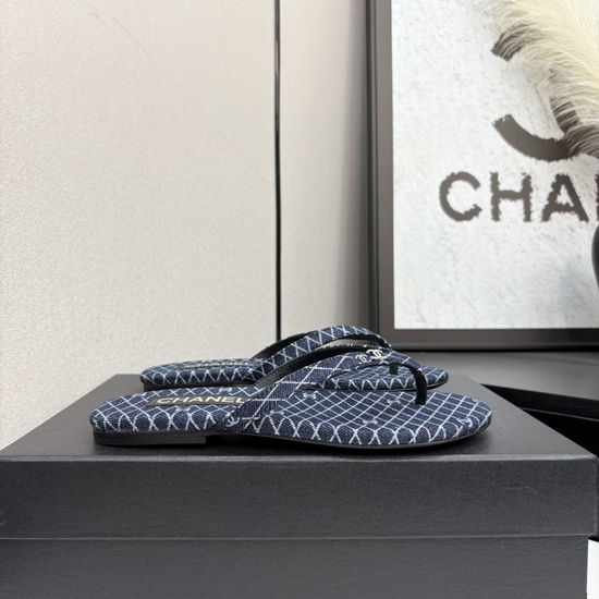 Chanel Satin Sheepskin Leather Sole Comfortable Sandals
