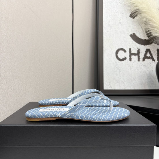 Chanel Satin Sheepskin Leather Sole Comfortable Sandals
