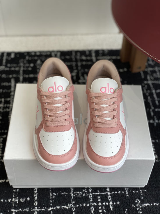 Alo Color Block Leather Platform Comfort Casual Sneakers