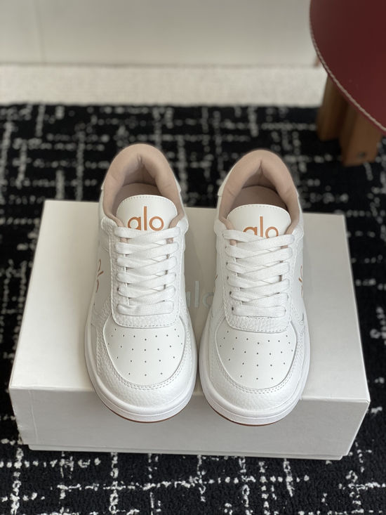 Alo Color Block Leather Platform Comfort Casual Sneakers
