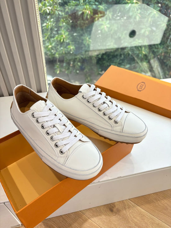 Tods Genuine Leather Casual Sneakers Comfortable Soft Sole Footwear