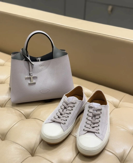 Tods Genuine Leather Casual Sneakers Comfortable Soft Sole Footwear