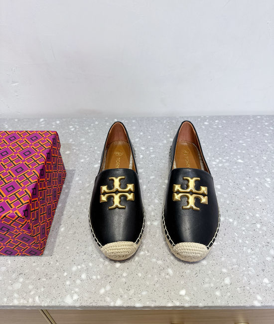 Burberry Sheepskin Upper Espadrille Casual Flats