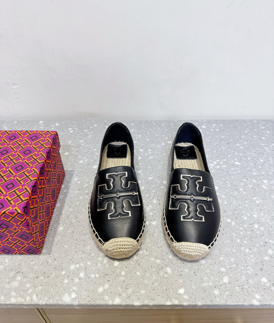 Burberry Sheepskin Upper Espadrille Casual Flats