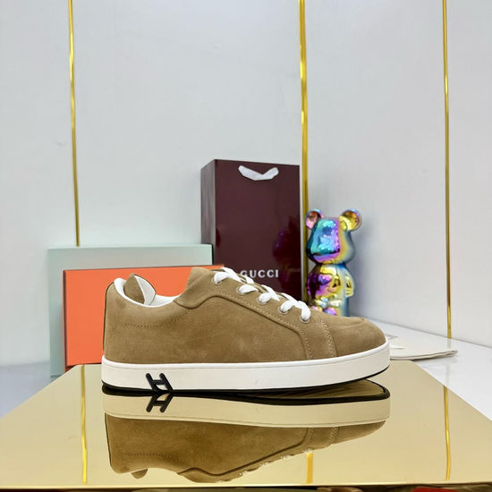 Hermes Classic Buckle Decor White Casual Skateboarding Shoes