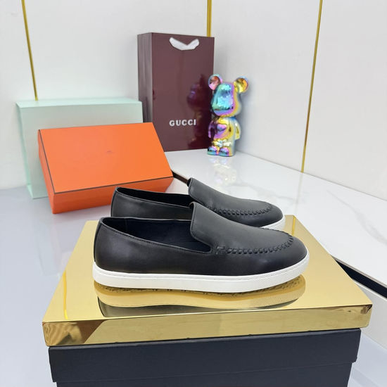 Hermes Classic Slip-On Loafers with Premium Leather Upper