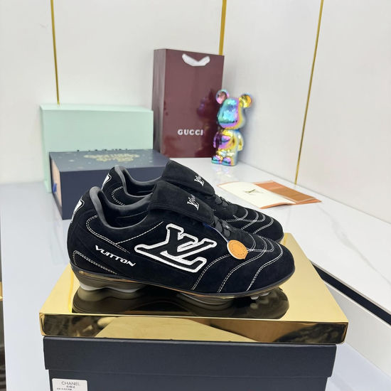 Louis Vuitton LV Premium Leather Upper Low Top Casual Sports Sneakers