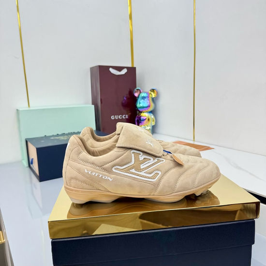 Louis Vuitton LV Premium Leather Upper Low Top Casual Sports Sneakers