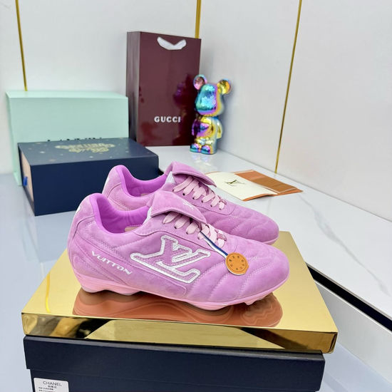 Louis Vuitton LV Premium Leather Upper Low Top Casual Sports Sneakers