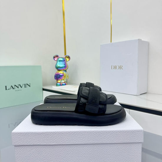 Christian Dior CD Lightweight Thick Sole Casual Slides Soft Cloud Feel