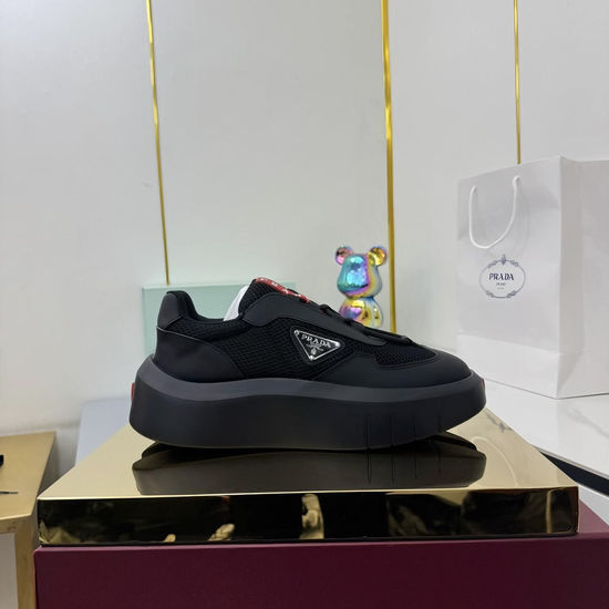 Prada Stylish Casual Chunky Sneakers Lightweight Comfortable Sole